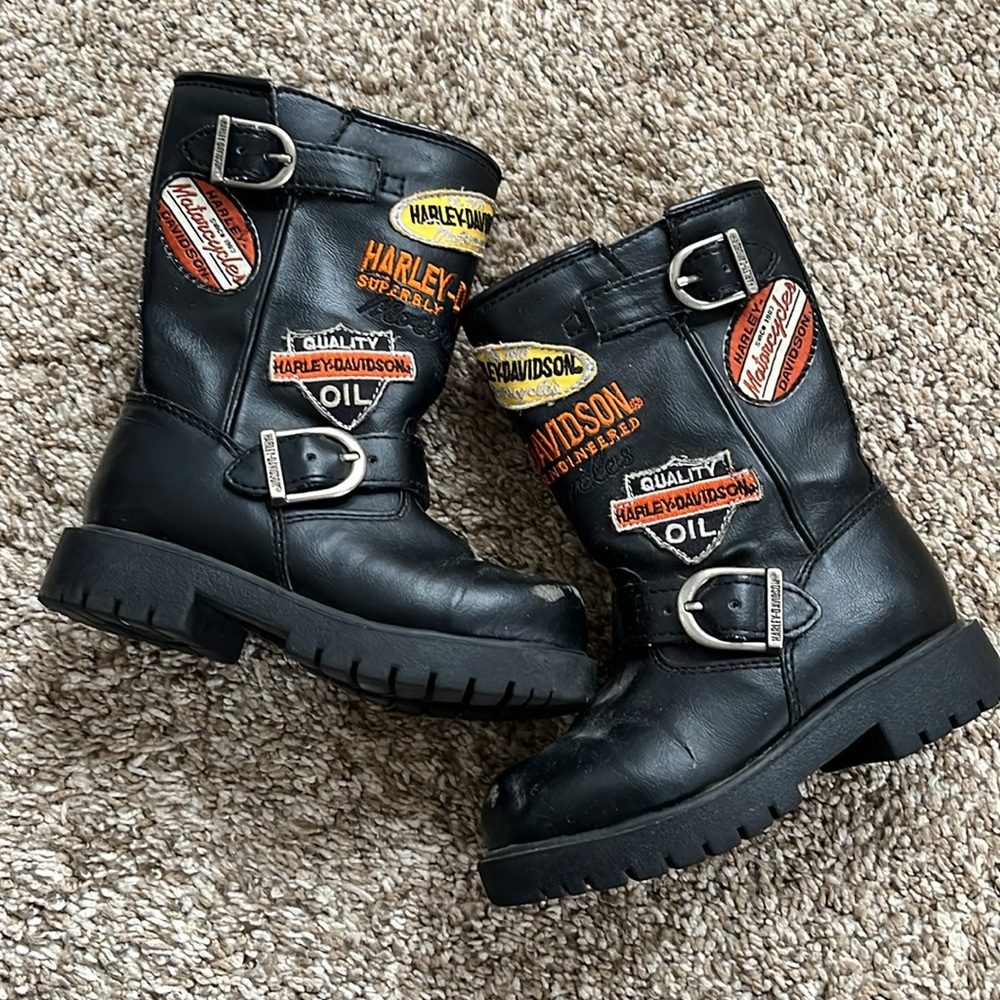 Kids HARLEY DAVIDSON sz 9 Boots